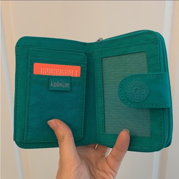 Kipling Turquoise Compact Wallet - Picture 8 of 13